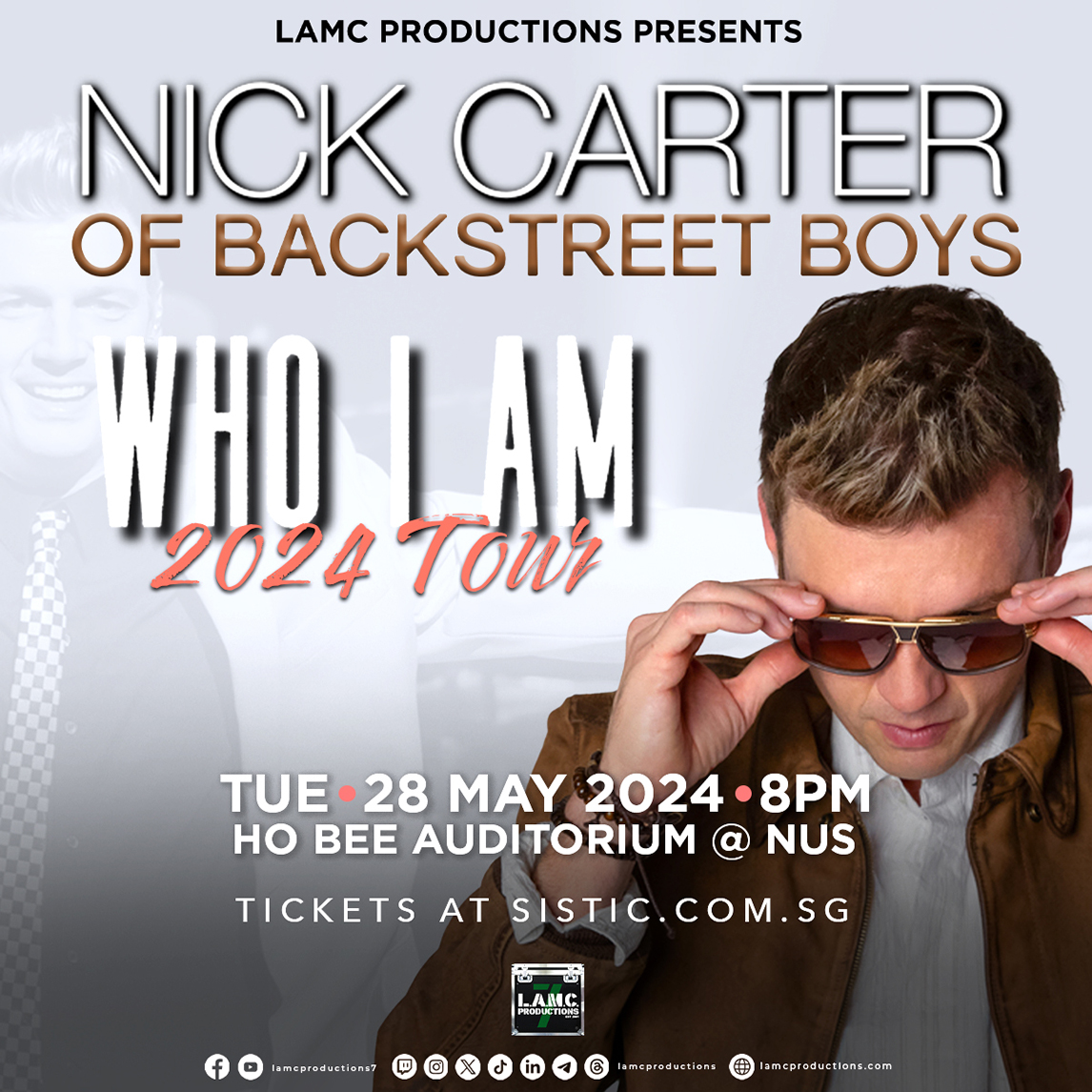 Nick Carter of Backstreet Boys Who I Am Tour [G]