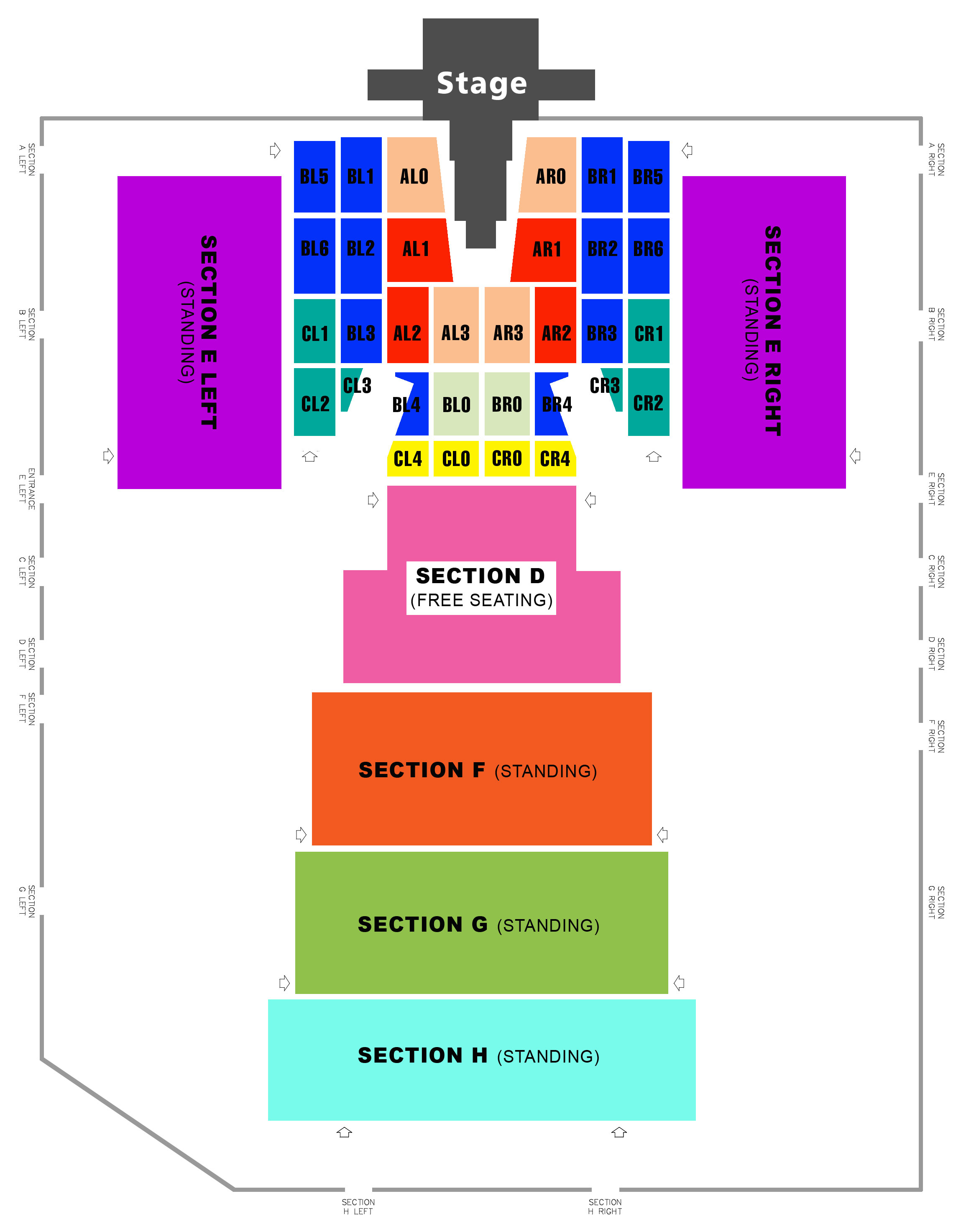 Seating Plan with Entrances